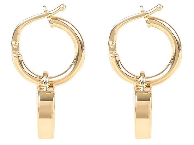Miu Miu Emaille-Metallohrringe Orange - Ansicht 5