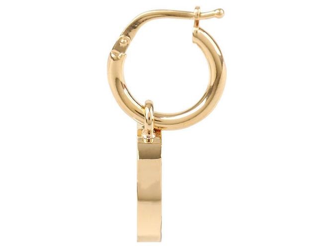 Miu Miu Emaille-Metallohrringe Orange - Ansicht 9