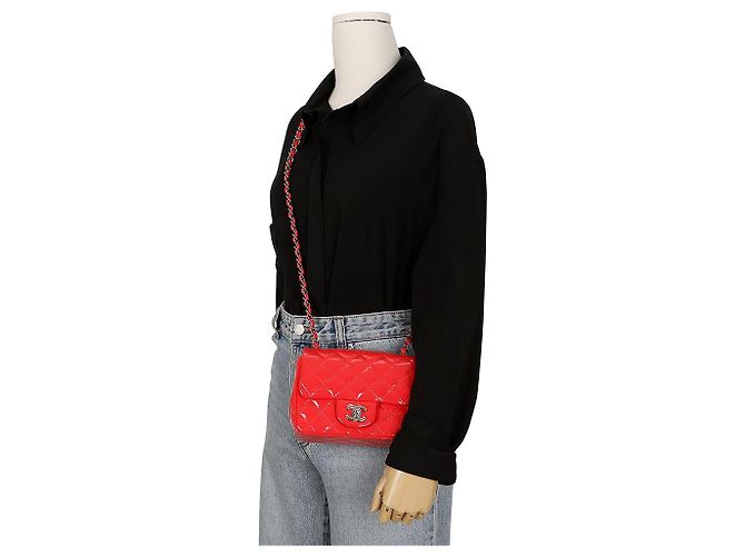 Chanel Borsa a Spalla Crossbody Petit Classico Rosa - vista 11
