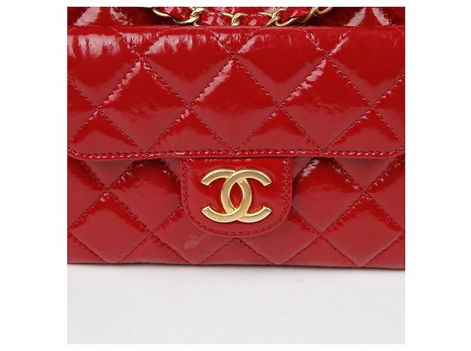 Chanel Borsa hobo piccola con catena da tasca Rosso - vista 4
