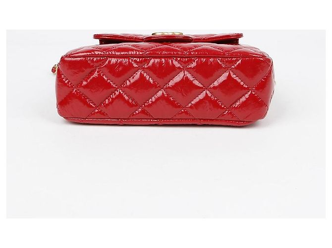 Chanel Borsa hobo piccola con catena da tasca Rosso - vista 7