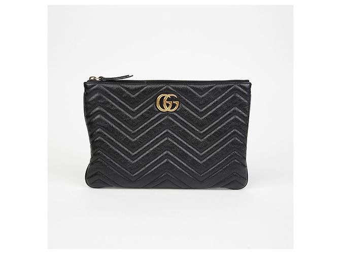Gucci Pochette GG Marmont Negro - vista 2