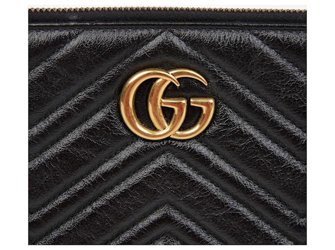 Gucci Pochette GG Marmont Negro - vista 3