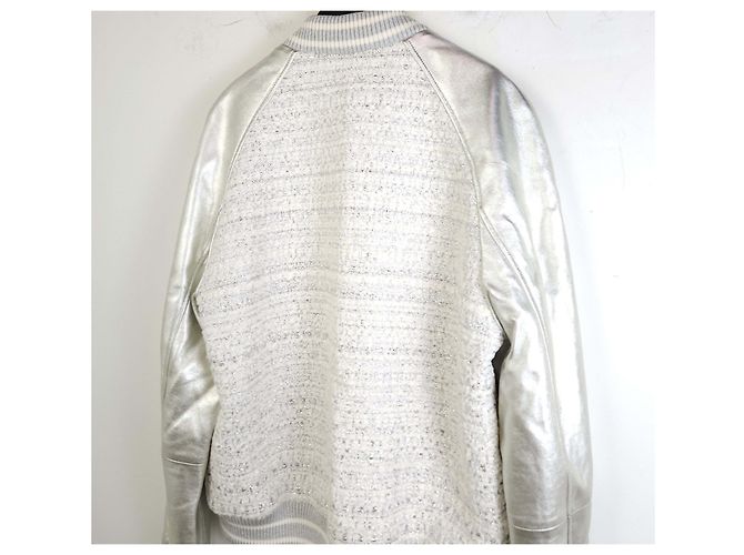 Valentino Signature Tweed Varsity Jacket - view 4