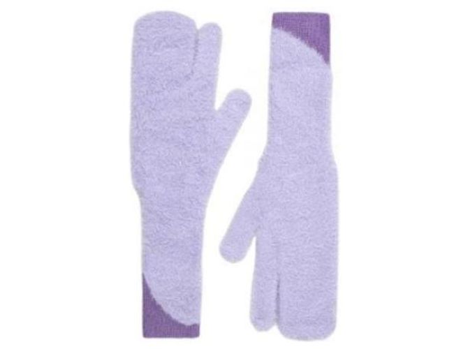 Maison Martin Margiela Kunstpelzhandschuhe Weiß - Ansicht 4