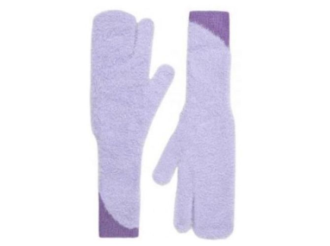 Maison Martin Margiela Kunstpelzhandschuhe Weiß - Ansicht 5