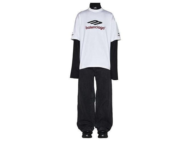 Balenciaga Pantaloni in denim dritti - vista 5