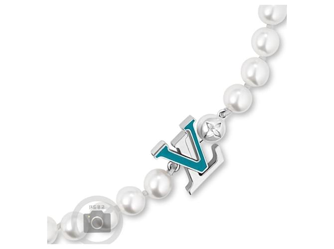 Louis Vuitton Collana Rodeo Turchese per Uomini Argento - vista 6
