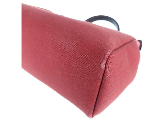 Hermès Borsa Tote Herbag Borsa a Spalla Set Twilly Rosso - vista 8