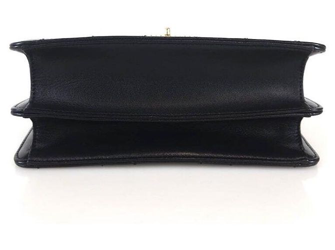 Chanel Borsa a spalla in pelle di vitello Strass Nero - vista 6