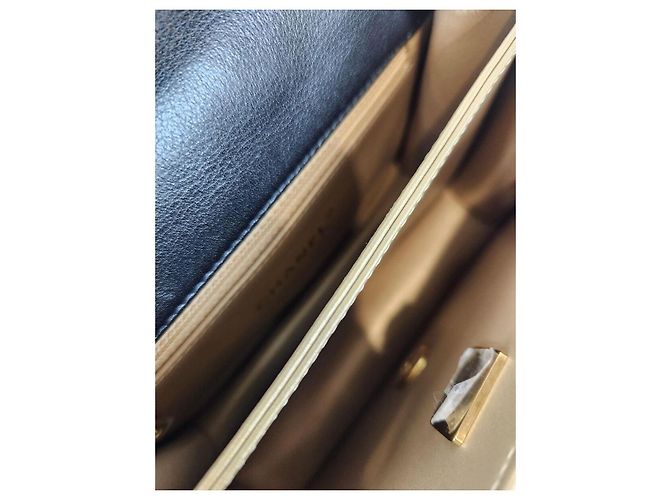 Chanel Borsa a spalla in pelle di vitello Strass Nero - vista 7
