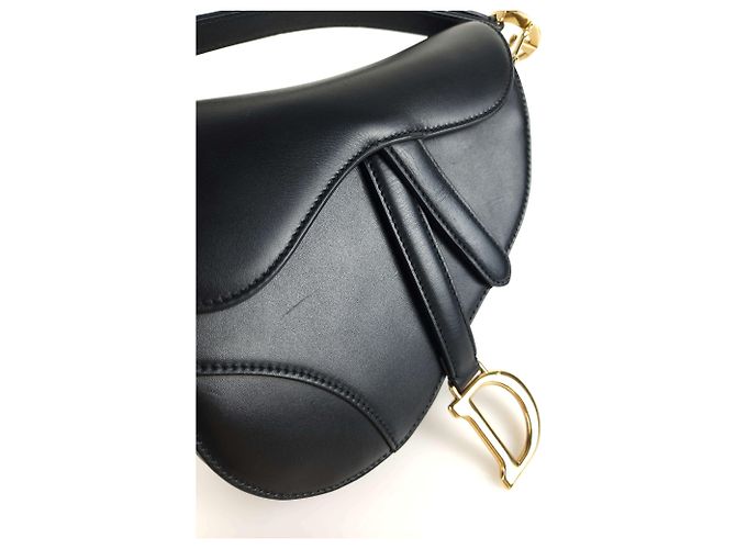 Saddle Dior Sattelleder Schultertasche Schwarz - Ansicht 3