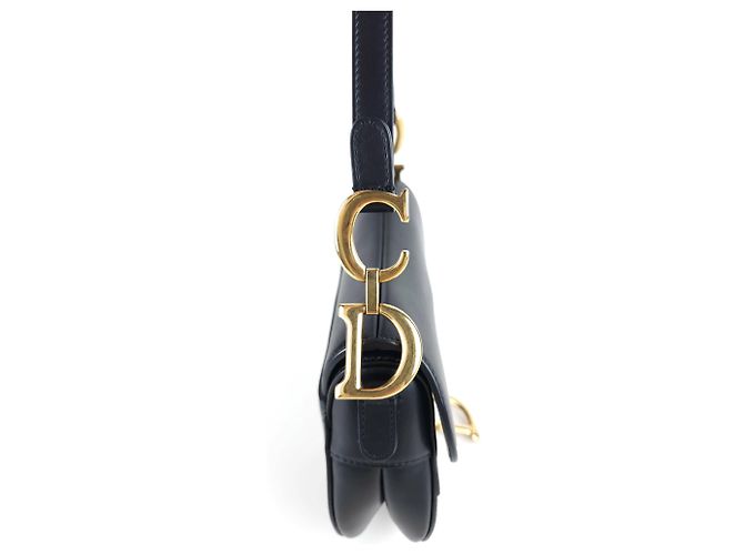 Saddle Dior Sattelleder Schultertasche Schwarz - Ansicht 4