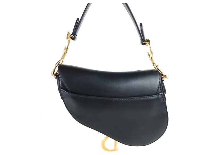 Saddle Dior Sattelleder Schultertasche Schwarz - Ansicht 5