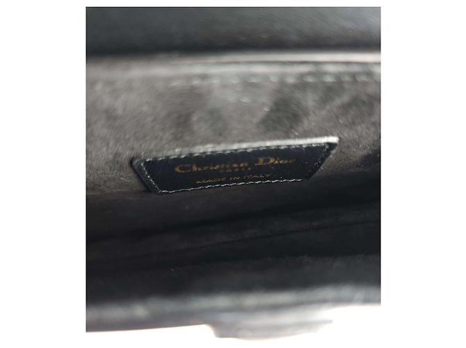 Saddle Dior Sattelleder Schultertasche Schwarz - Ansicht 7