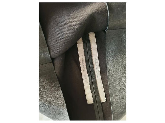 Top toga de cordero negro Rick Owens IT38 - vista 4