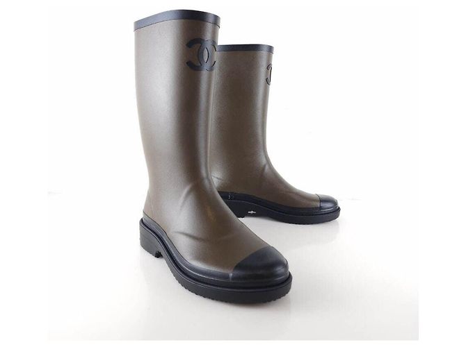 Chanel cc CC Rubber Rain Boots Multiple colors - view 2