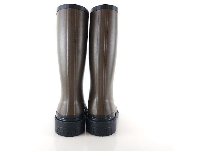 Chanel cc CC Rubber Rain Boots Multiple colors - view 5