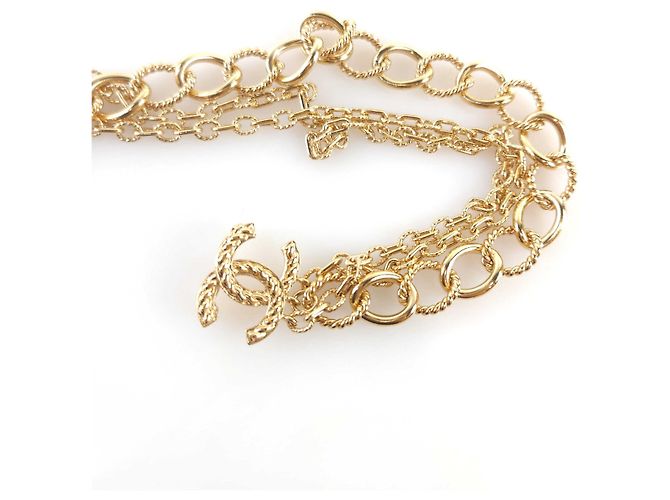 Chanel Spilla con catena a monete CC Multicolore - vista 4