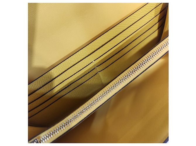 Hermès Borsa a tracolla Constance Long Togo Applson Wallet D'oro - vista 6