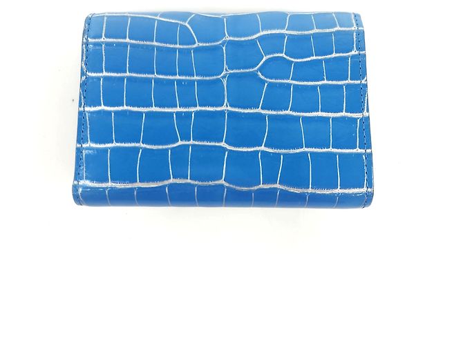 Louis Vuitton Billetera Compacta Capucines de Cocodrilo Azul - vista 4