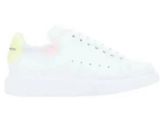 Alexander Mcqueen Velcro-Leder-Sneaker WICYI Silber - Ansicht 5