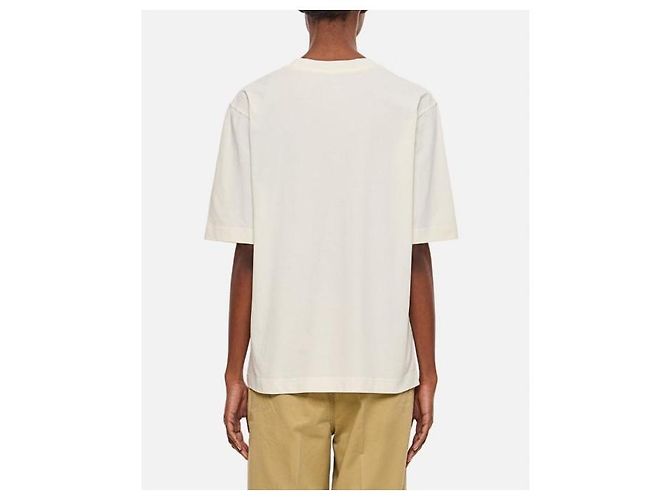 Moncler Baumwoll-T-Shirt mit Silikon-Logo-Patch - Ansicht 6
