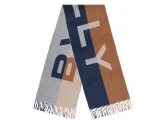 Bally Sciarpa a frange bicolore in jacquard con logo Multicolore - vista 4
