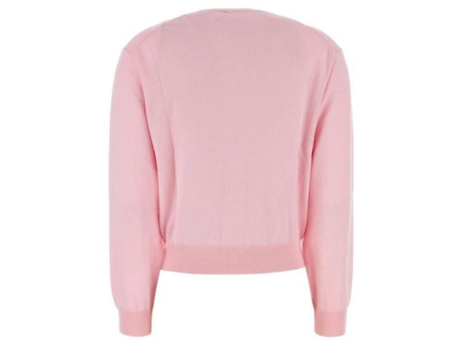 Kenzo Wollcardigan mit floralem Patch Rot - Ansicht 5
