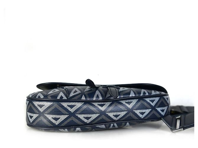 Saddle Dior Borsa a sella con diamante Blu - vista 4