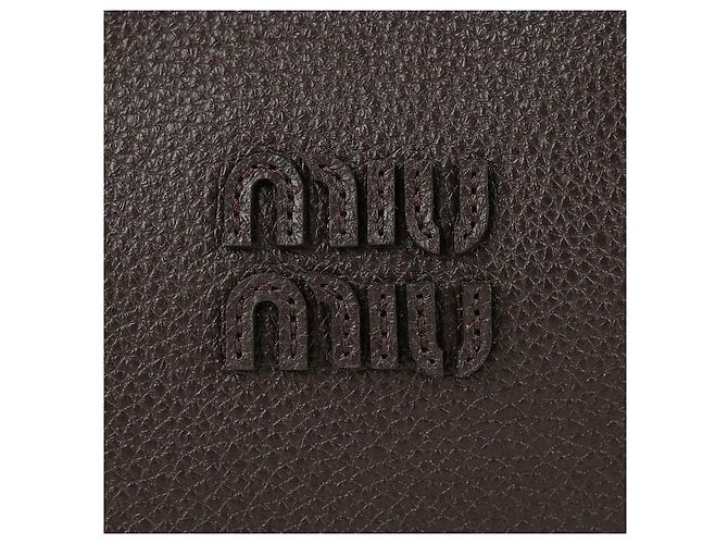 Miu Miu Borsa a secchiello in pelle Marrone - vista 9