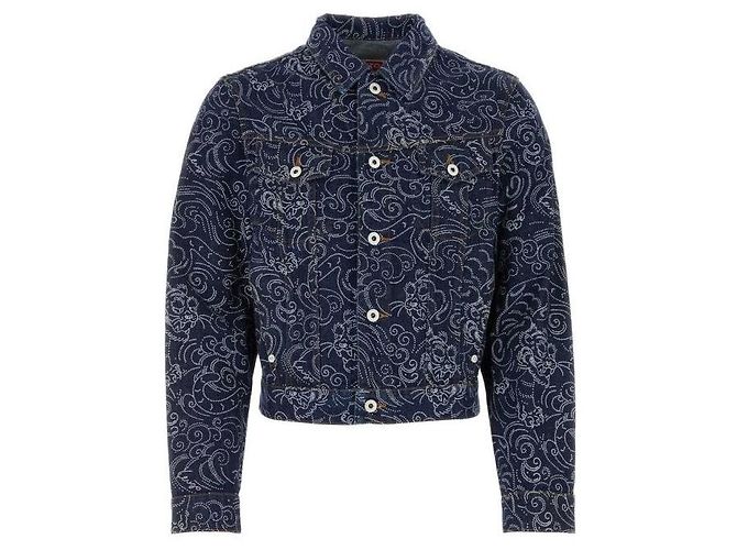 Kenzo Giacca Trucker Star Tiger DM Nero - vista 4