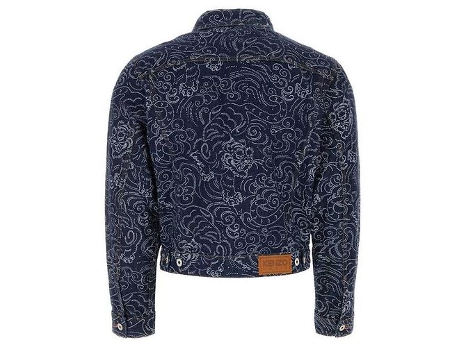 Kenzo Giacca Trucker Star Tiger DM Nero - vista 5