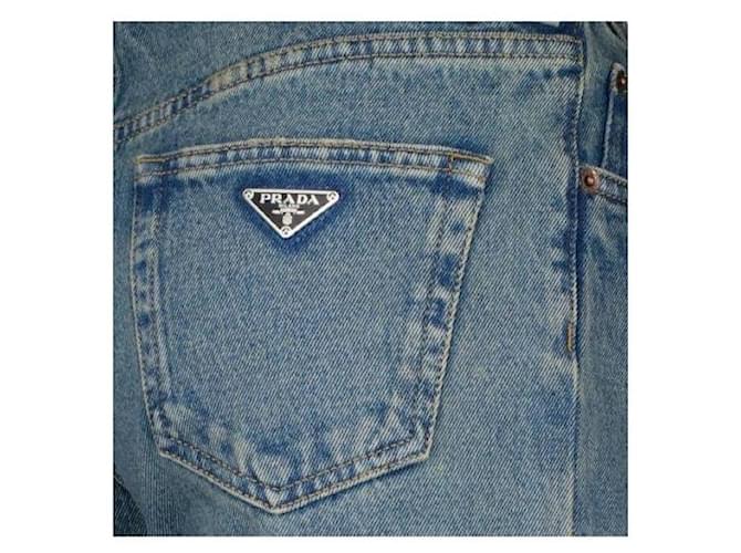 Prada Jeans de denim de cinco bolsillos Azul - vista 6