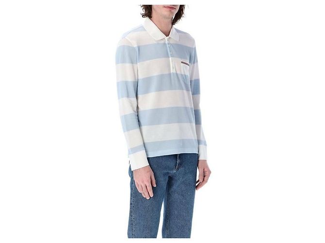 Thom Browne Polo a Righe Rugby a Maniche Lunghe - vista 5