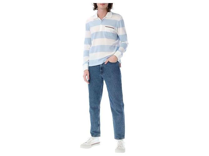 Thom Browne Polo a Righe Rugby a Maniche Lunghe - vista 7