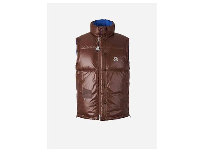 Moncler Reversible Short Down Jacket Blue - view 9