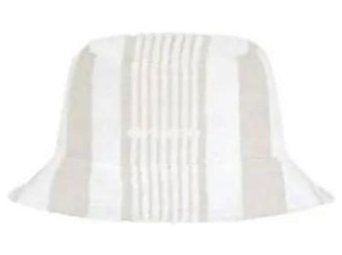 Givenchy Cappello bucket in cotone spugna a righe Argento - vista 5