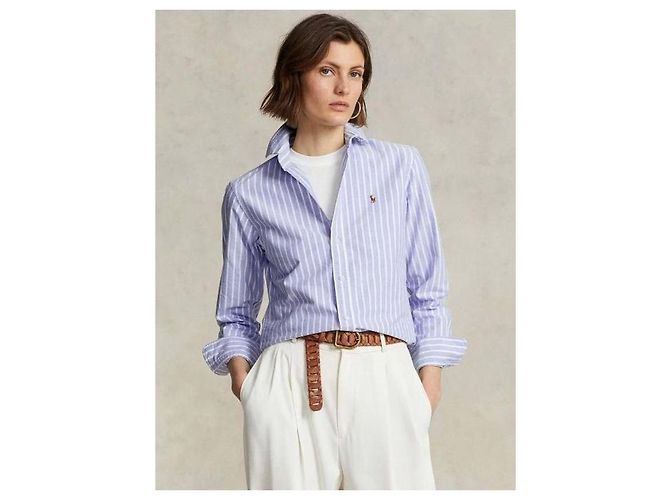 Ralph Lauren Camicia Oxford con ricamo del logo pony Bianco - vista 5