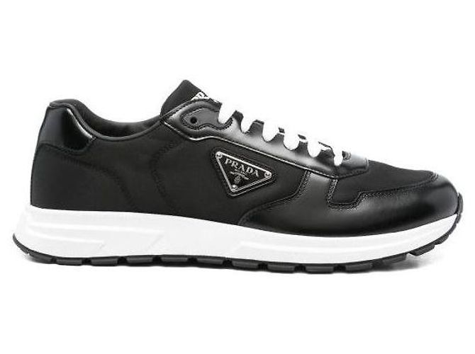 Prada Nylon- und Leder-Sneaker - Ansicht 4