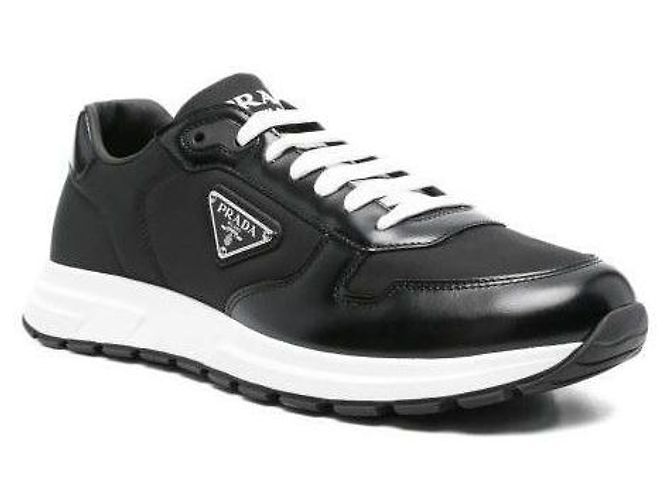 Prada Nylon- und Leder-Sneaker - Ansicht 6
