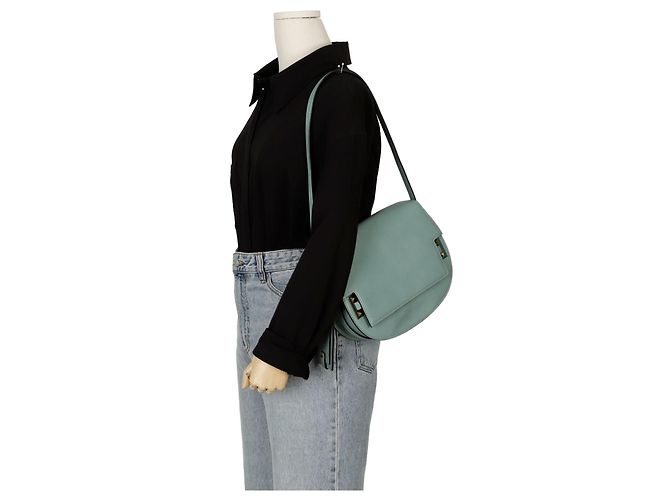Valentino Rockstud runde Satteltasche Grün - Ansicht 12