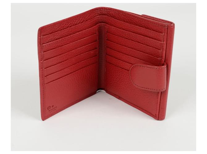 Gucci Portafoglio Interlocking Rosso - vista 10