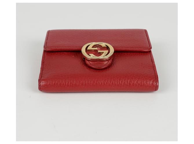 Gucci Portafoglio Interlocking Rosso - vista 7