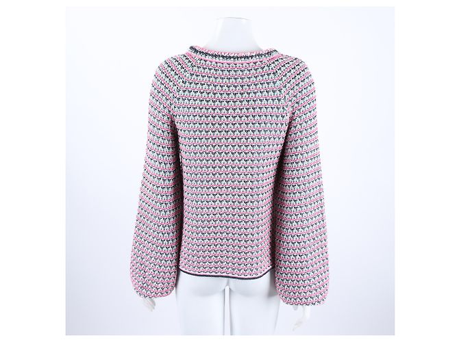 Chanel Suéter de Manga Larga de Punto Multicolor - vista 3