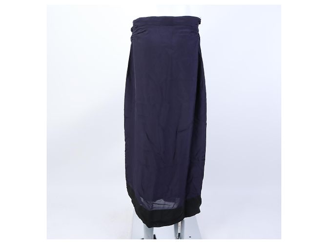 Dries Van Noten Gonna lunga Nero - vista 3