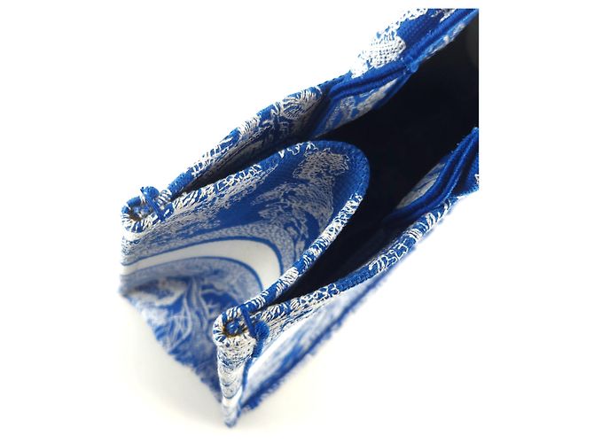 Book Tote Dior Toile de Jouy Einkaufstasche Blau - Ansicht 4