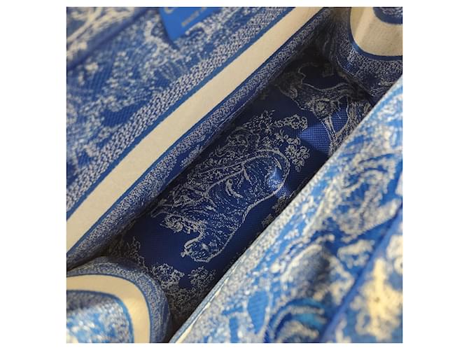 Book Tote Dior Toile de Jouy Einkaufstasche Blau - Ansicht 7