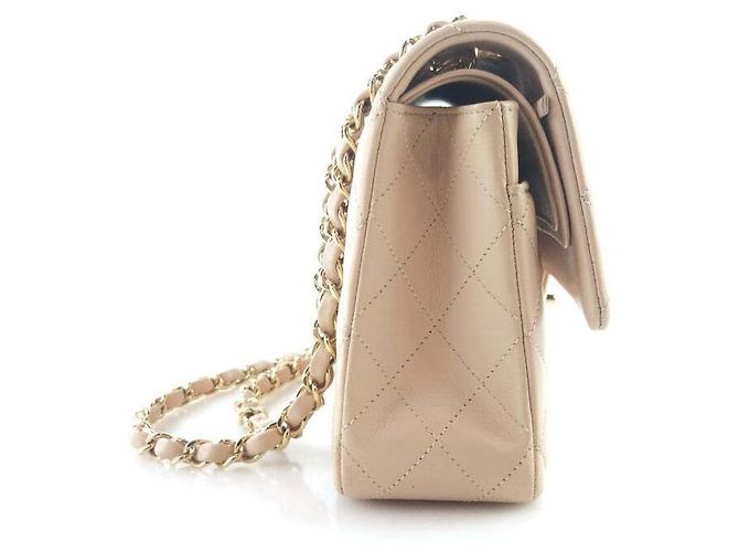 Chanel Borsa a spalla in pelle di agnello classica Arancione - vista 3