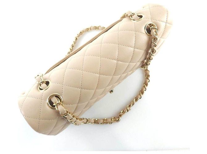 Chanel Borsa a spalla in pelle di agnello classica Arancione - vista 6